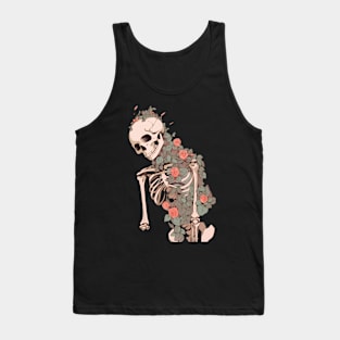 Floral Skeleton Tank Top